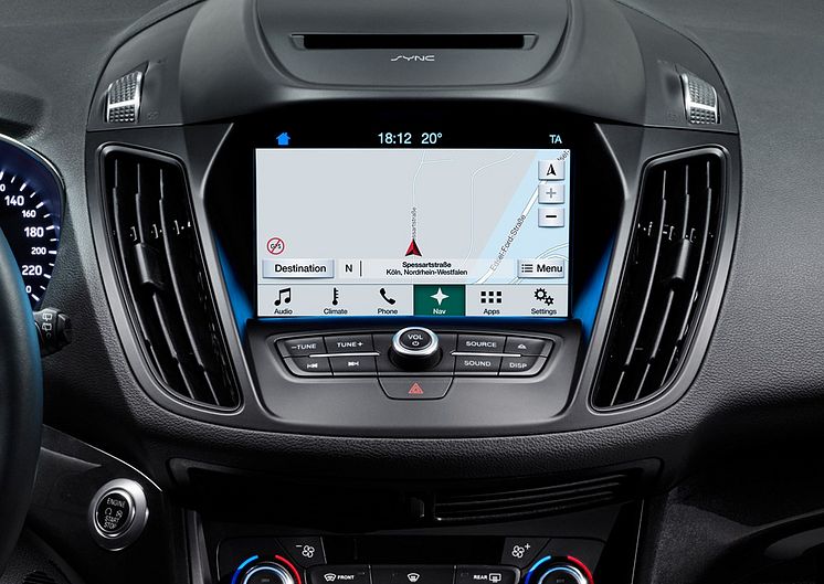 Ford lanserer  SYNC 3 i Europa