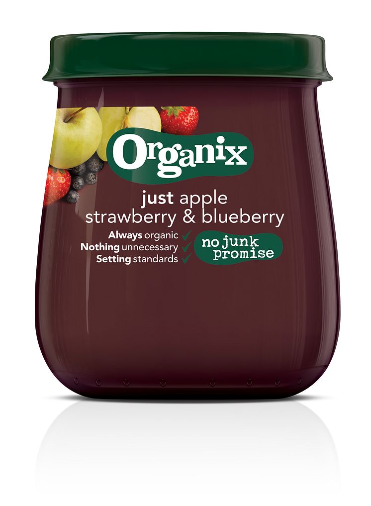 Organix Just apple, strawberry & blueberry