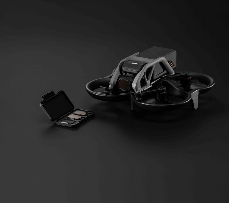 DJI Avata with ND Filters Set (dark background)