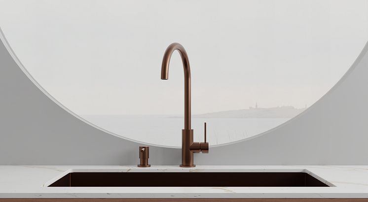Primy Köksblandare Steel Equip Amber 30122 & Primy Tvålpump Steel Clean Dispenser Amber 35002