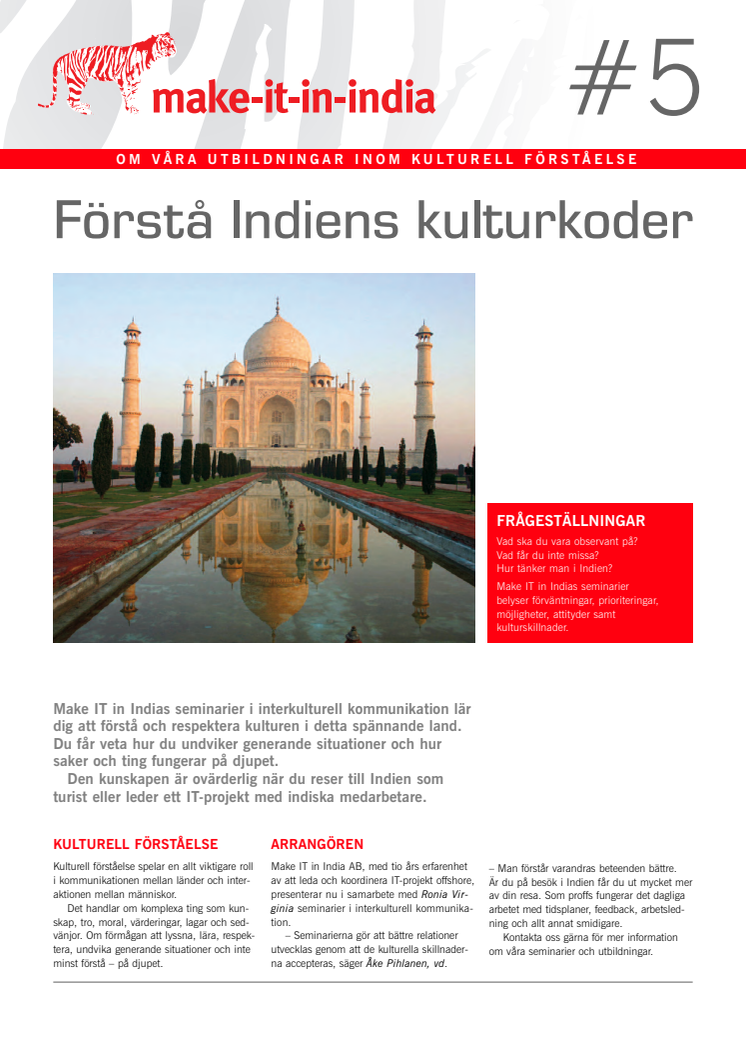 Förstå Indiens kulturkoder