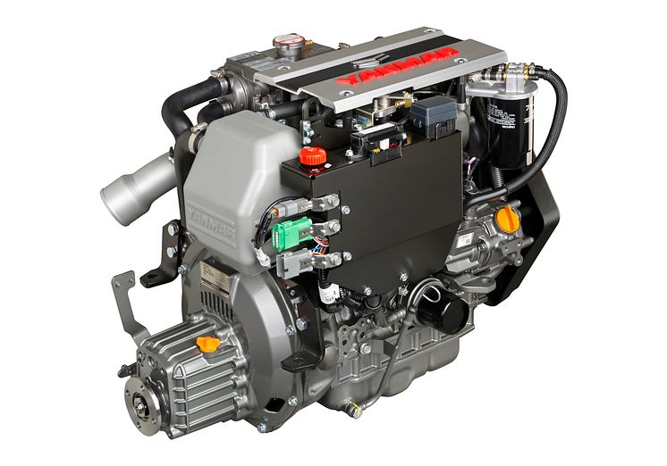 Hi-res image - YANMAR - YANMAR 3JH40 common rail inboard marine diesel engine