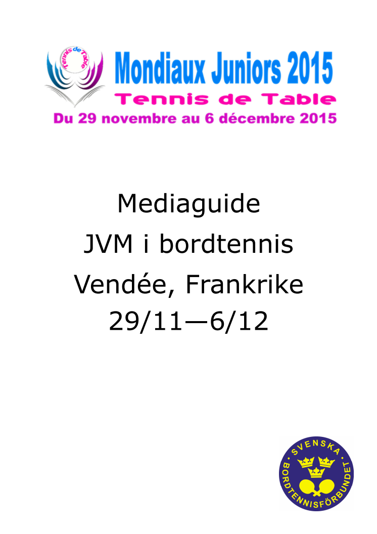JVM i bordtennis i Frankrike