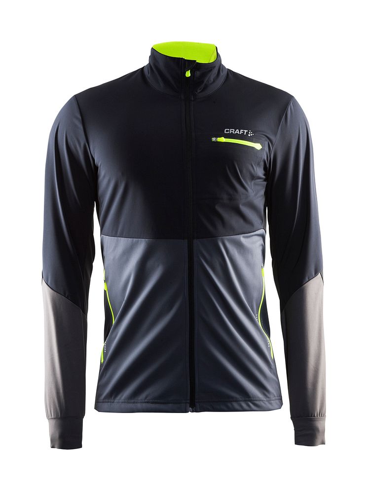 Race jacket (herr) i färgen asphalt/black/flumino