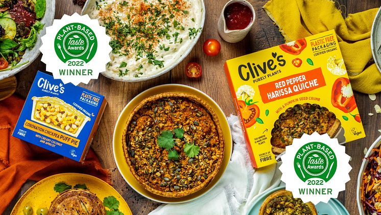 Double Win For Clives Purely Plants in Plant Based Taste Awards