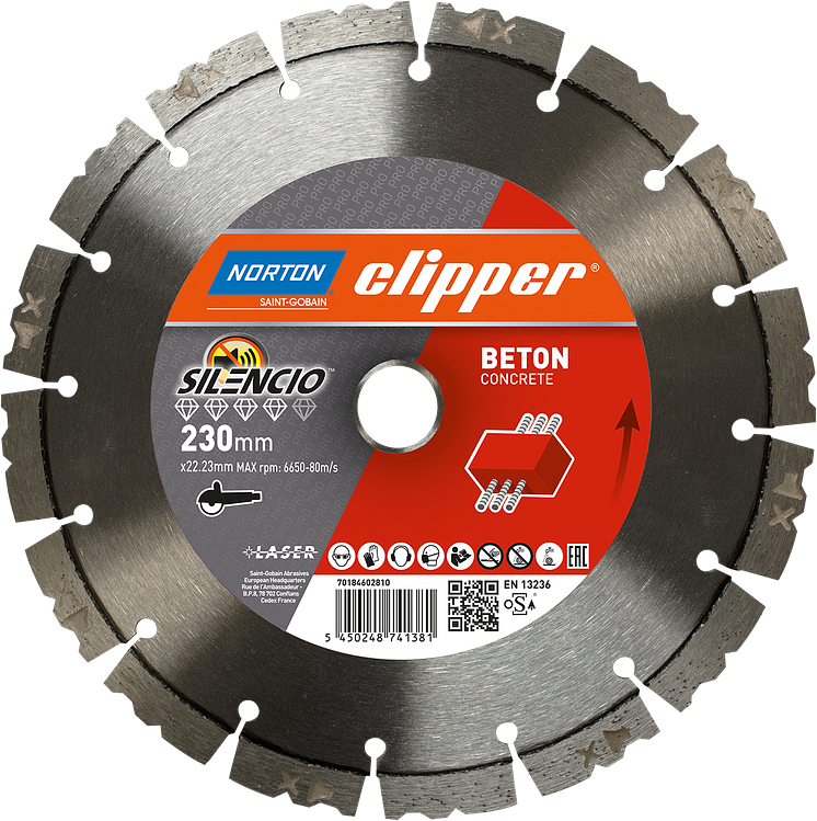 Norton Clipper Pro Silencio Beton 230 mm