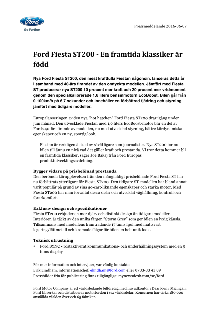 Ford Fiesta ST200 - En framtida klassiker är född 