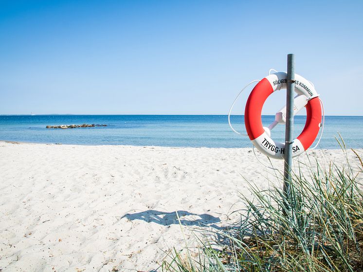 Hörviks badstrand Sölvesborgs kommun RGB