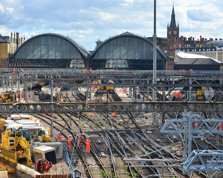 Passengers reminded not to travel to or from London King’s Cross this weekend as vital work continues on the £1.2billion East Coast Upgrade CREDIT Network Rail