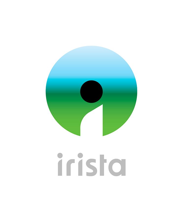irista blue and green logo RGB