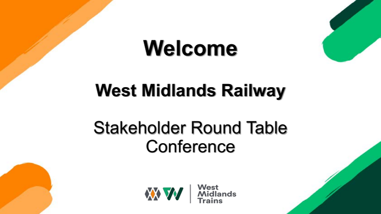 WMR Stakeholder Conference 2020 - Slide Deck