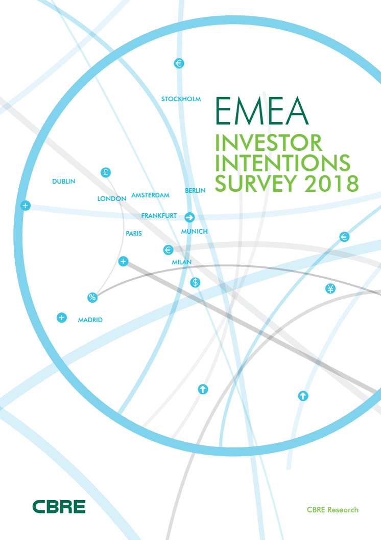 CBRE Investor Intentions Survey 2018