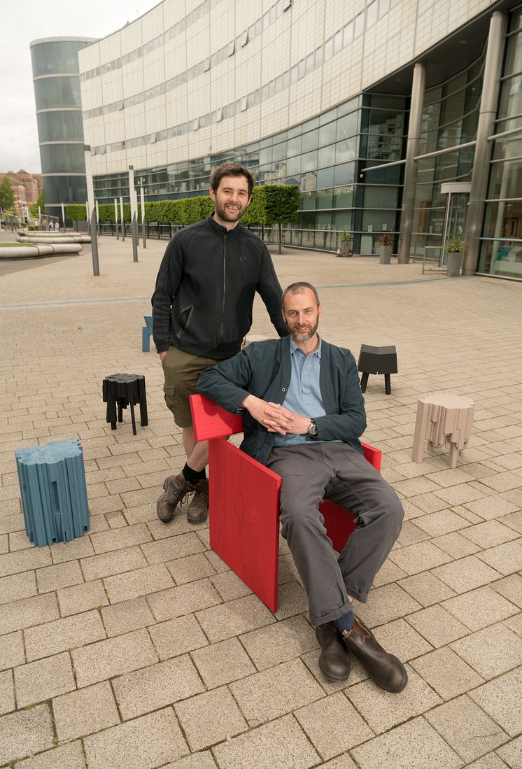 Senior Lecturers Philip Luscombe and Anthony Forsyth (seated)