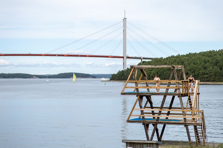 Badviken på Lilla Brattön
