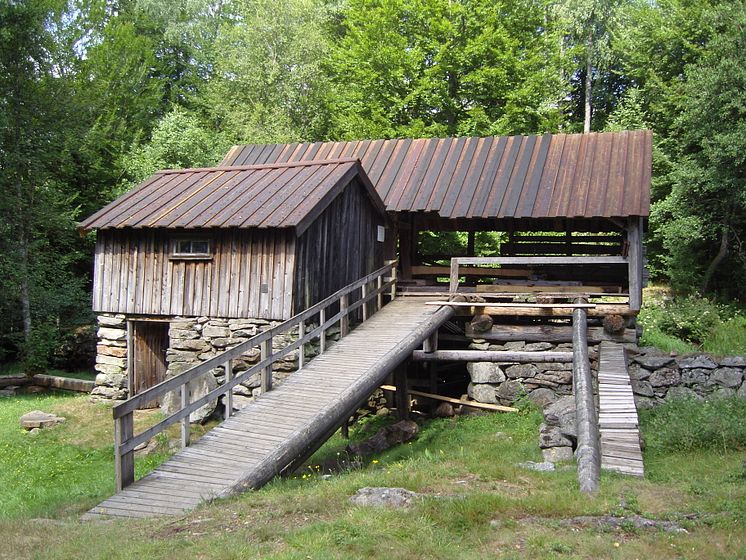 Halland - Brunnsbacka sågkvarn utanför Unnaryd,  Hylte