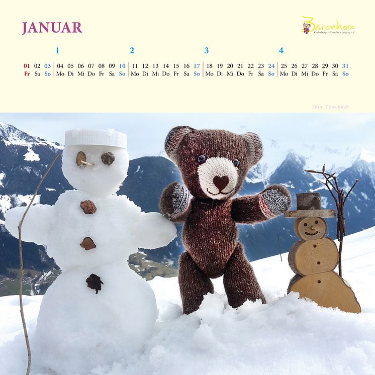 Bärenherz-Kalender für 2016 verfügbar