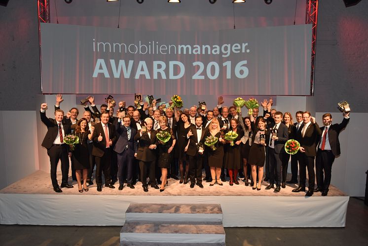 Innovative Projekte, kreative Köpfe: Immobilienbranche kürt ihre Besten mit dem immobilienmanager Award 2016