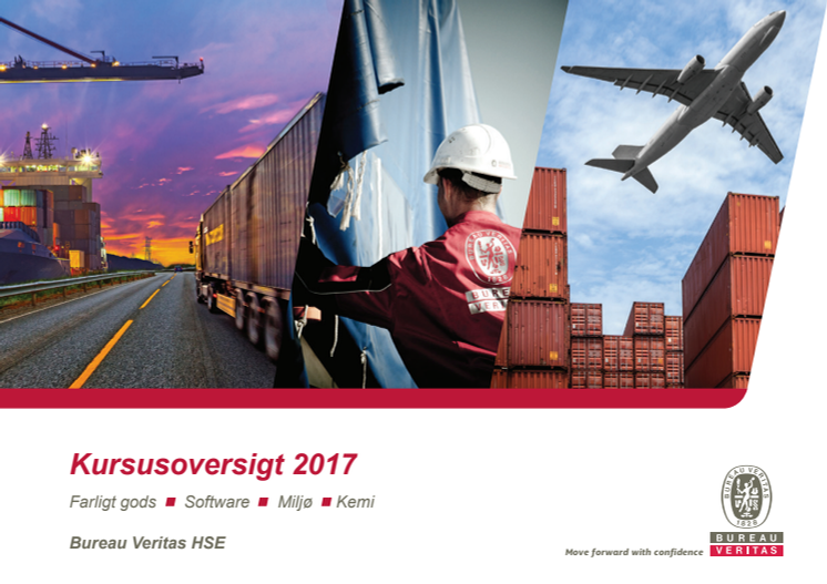 Bureau Veritas HSE's Kursusoversigt for 2017