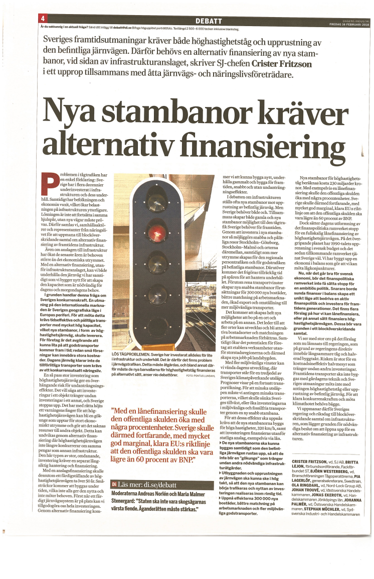 Nya stambanor kräver alternativ finansiering