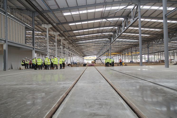 Hitachi Rail Europe Vehicle Manufacturing Facility at Newton Aycliffe