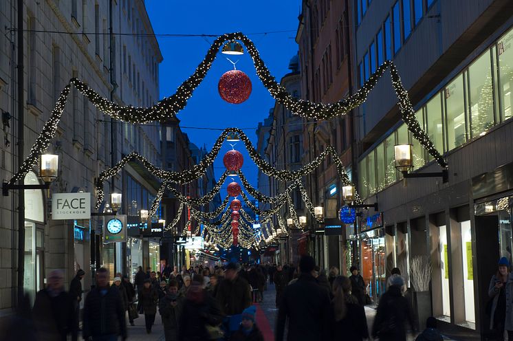 Julbelysning i Bibliotekstan