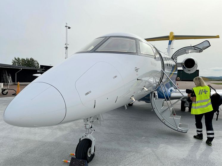 Svenskt Ambulansflyg på besök i Borlänge_03