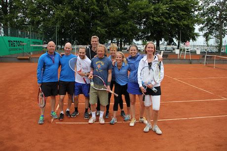 Delar av tennisturneringens deltagare från 2015.