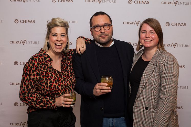 Chivas Venture Jury (v.l. Franziska von Hardenberg, Max Thinius, Julia Römer)