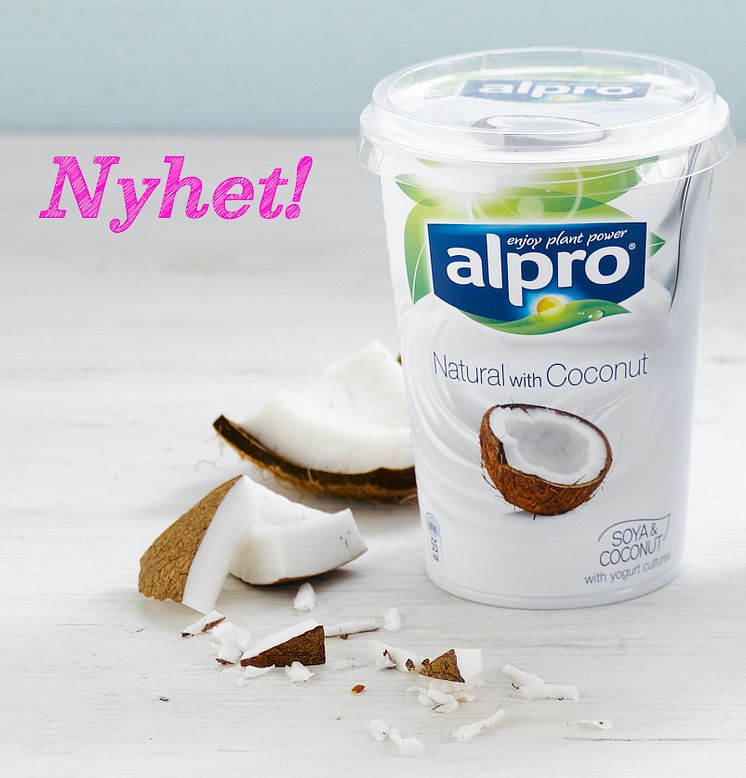 Alpro alternativ til yoghurt kokos 500 g steming