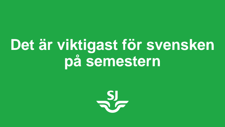 Det är viktigast för svensken på semestern