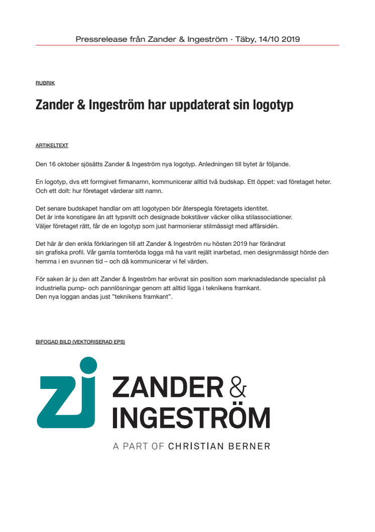 Zander & Ingeström har uppdaterat sin logotyp