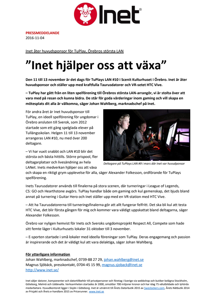 ”Inet hjälper oss att växa”