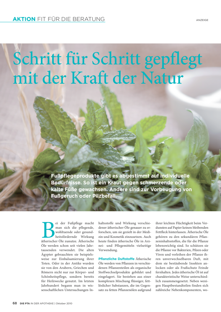 Schritt für Schritt gepflegt mit der Kraft der Natur