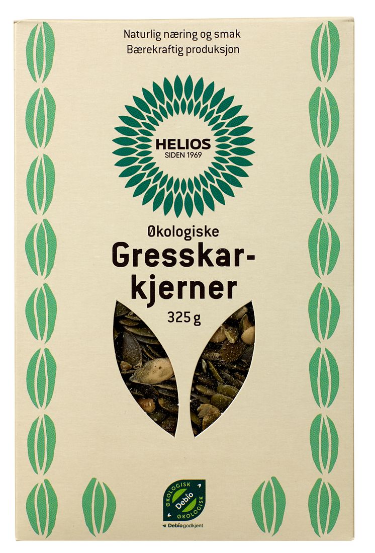 Helios gresskarkjerner økologisk 325 g