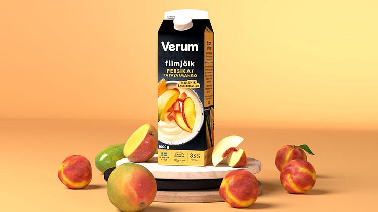 Verum Filmjölk Persika-Papaya-Mango