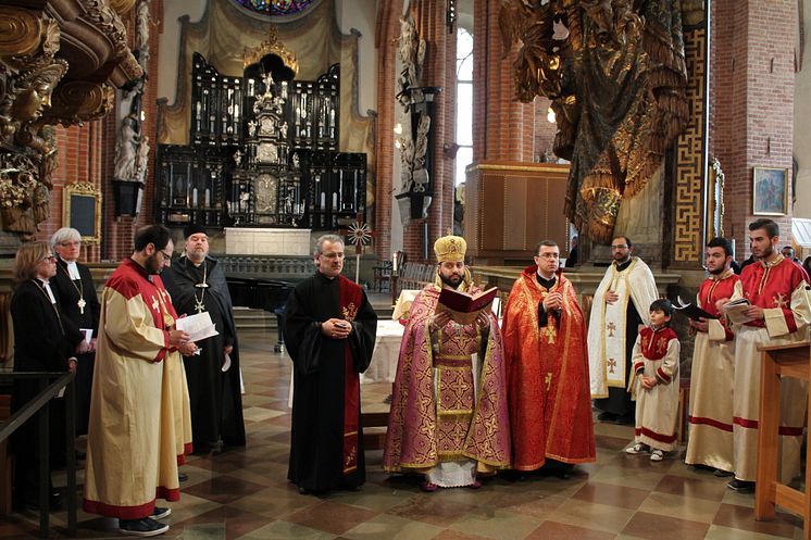 Minneshögtid i Storkyrkan, Stockholm 24 april 2015.