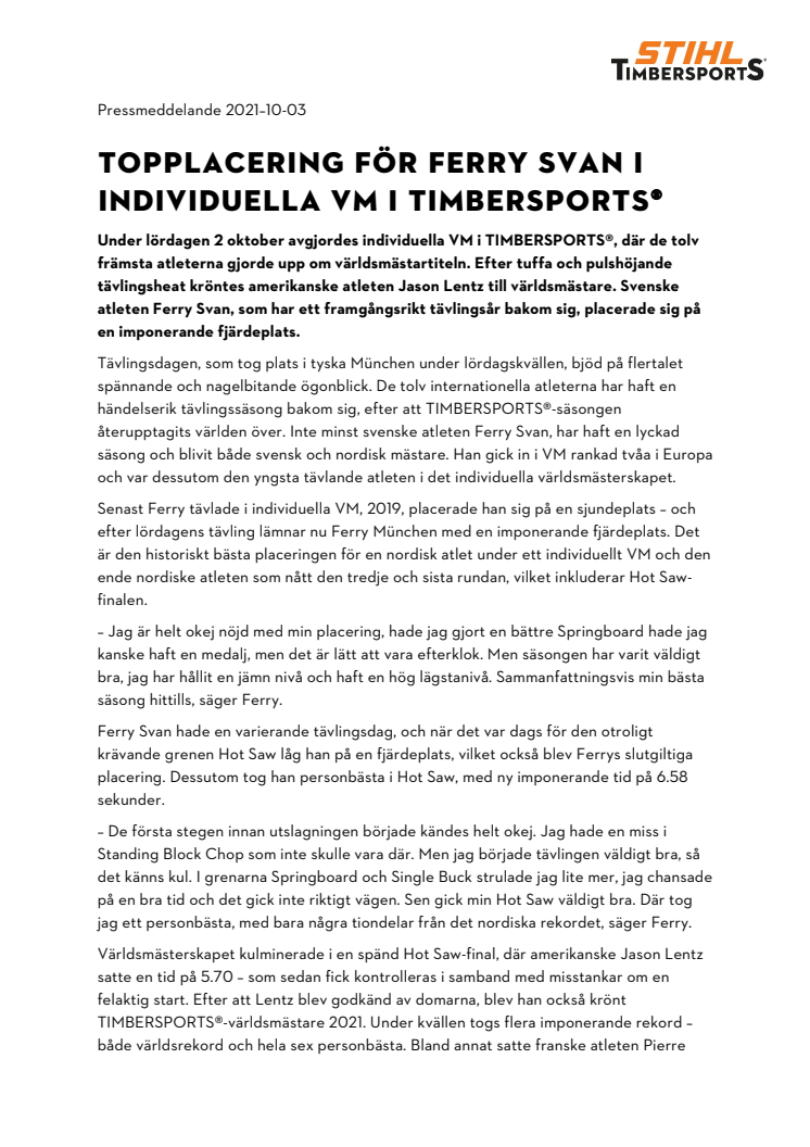   TOPPLACERING FÖR FERRY SVAN i INDIVIDUELLA VM I TIMBERSPORTS®  .pdf