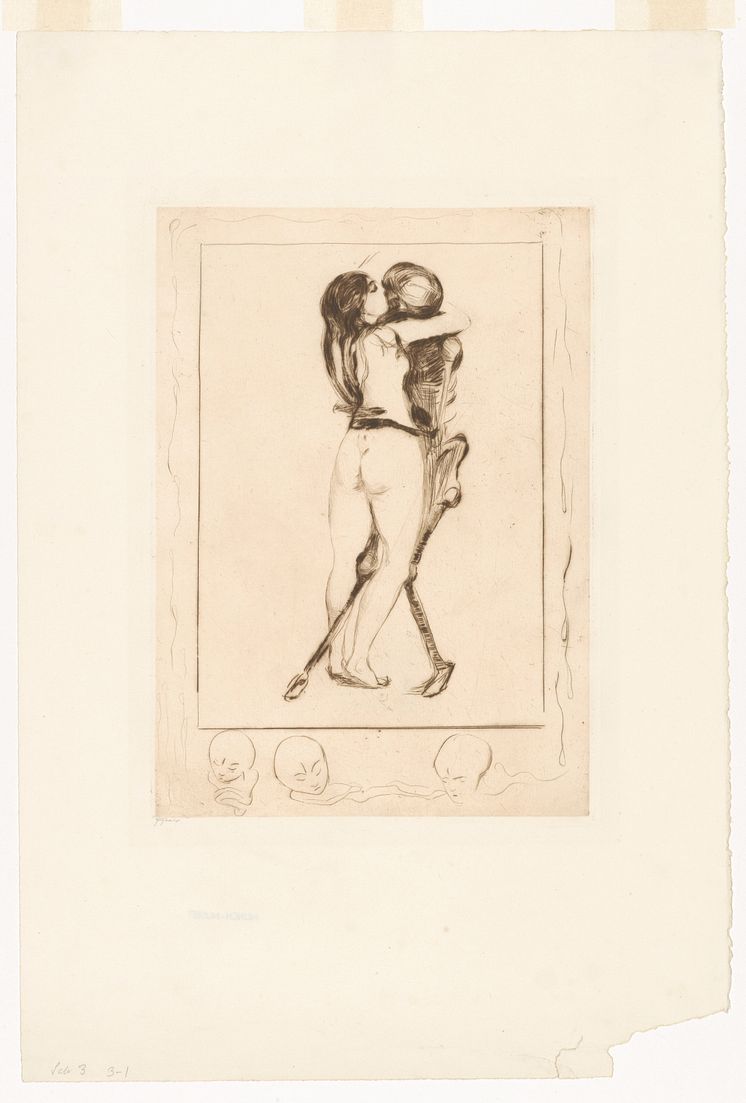 Edvard Munch: Døden og kvinnen / Death and the Woman (1894)