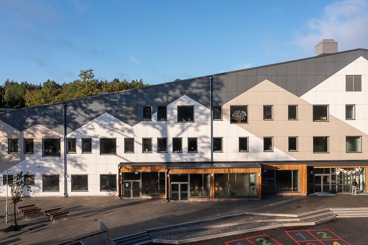 Långsjoskolan fasad