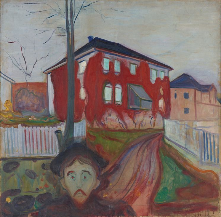 Edvard Munch: Rød villvin / Red Virginia Creeper (1898-1900)