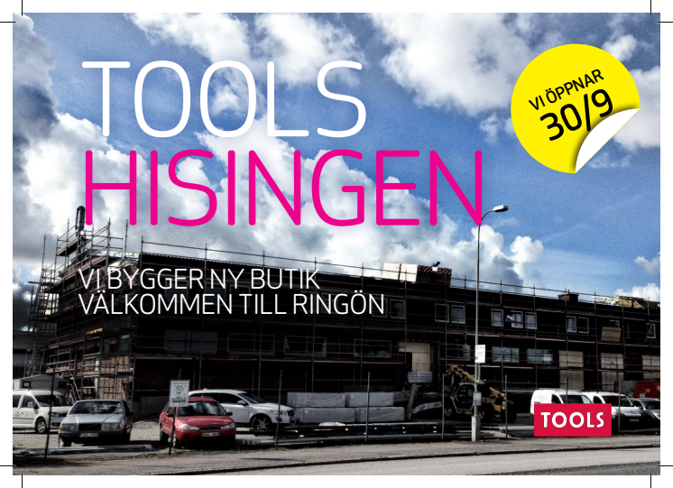 TOOLS har flyttat till A läge på Ringön i Göteborg