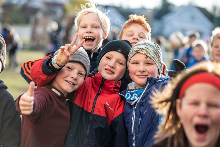 Femteklasse ved Vindingstad skole på Gjøvik