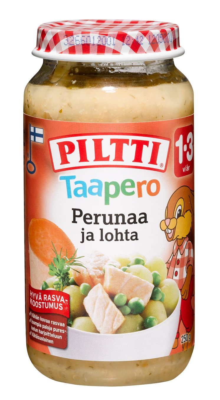 Piltti Taapero Perunaa ja lohta 250 g, 1–3-vuotiaille