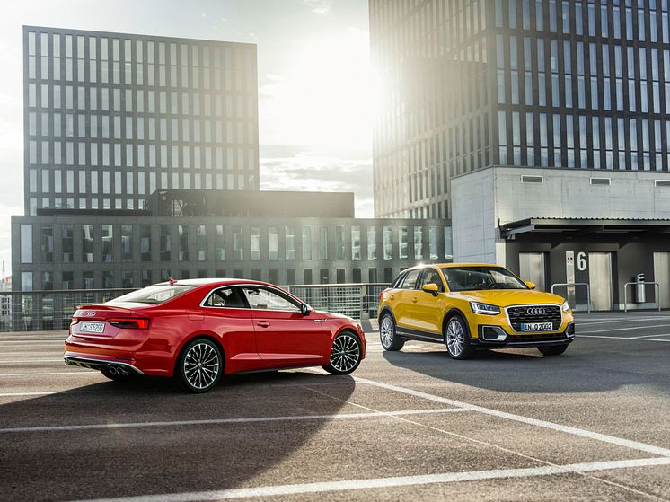 Euro NCAP test - five stars for the Audi A5 Coupe, Audi A5 Sportback and Audi Q2