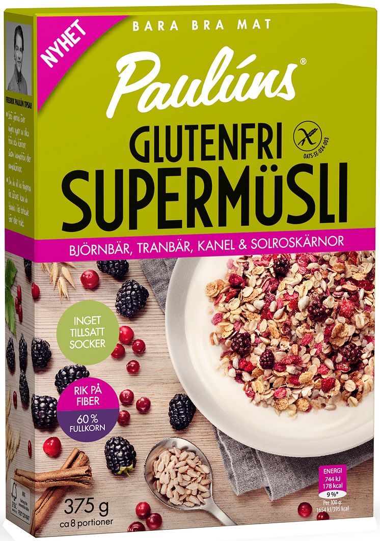 Paulúns Glutenfri Supermüsli