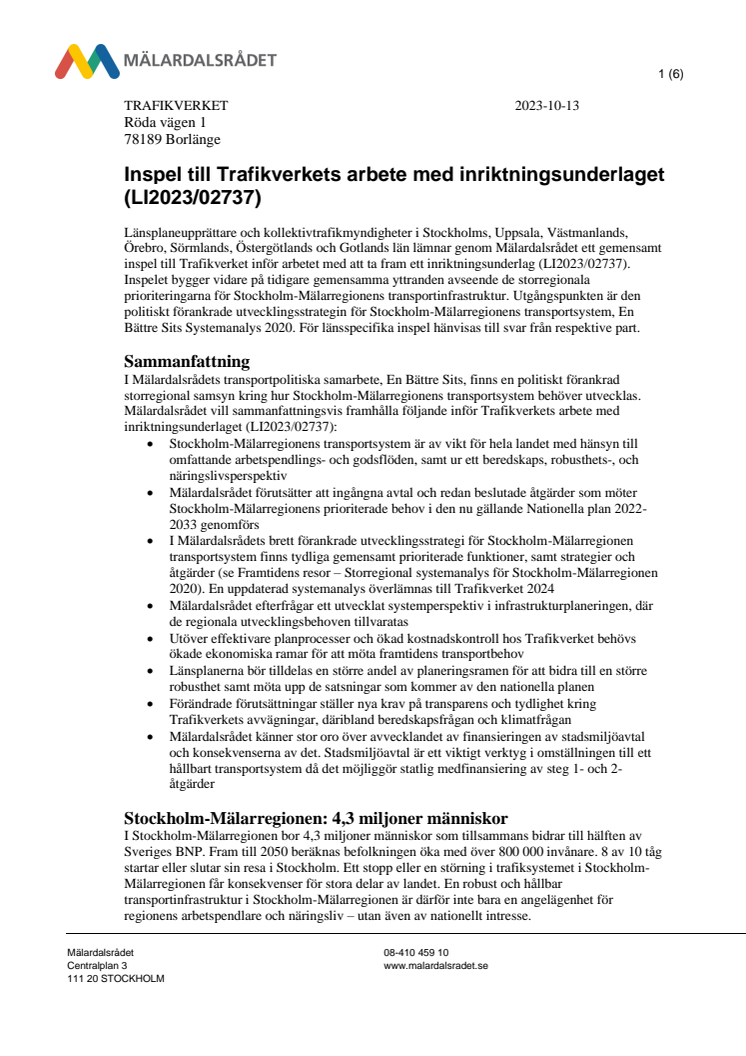 Inspel till Trafikverkets arbete med Inriktningsunderlaget (LI2023_02737)_TRV 2023_59743.pdf