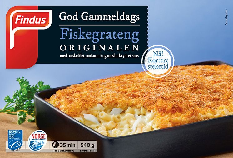 Findus God gammeldags fiskegranteng med kortere steketid