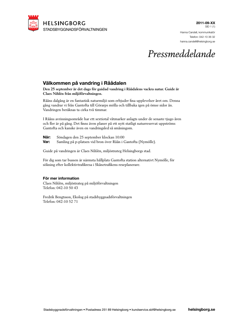 Välkommen på vandring i Råådalen