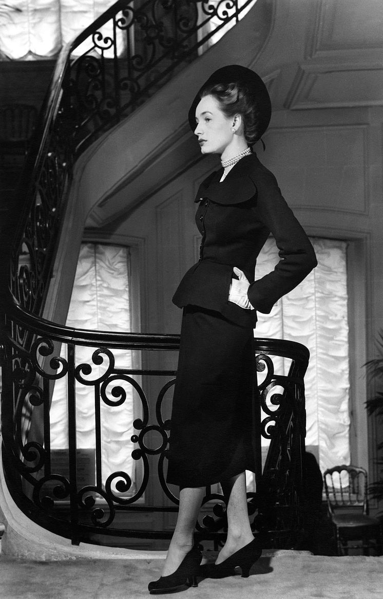 Dior, Paris 1949. Foto Kerstin Bernhard, Nordiska museet.
