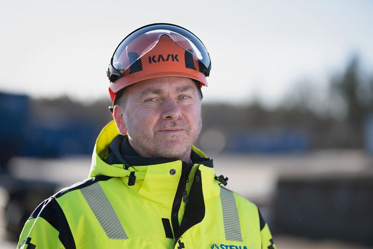 Michael Eng, filialchef Stena Recycling i Borås